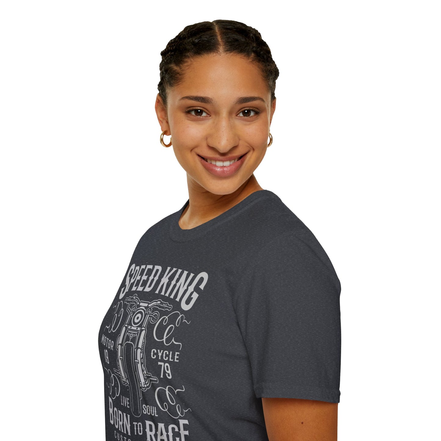 Speed King Vintage Design Motorcycle T-Shirt