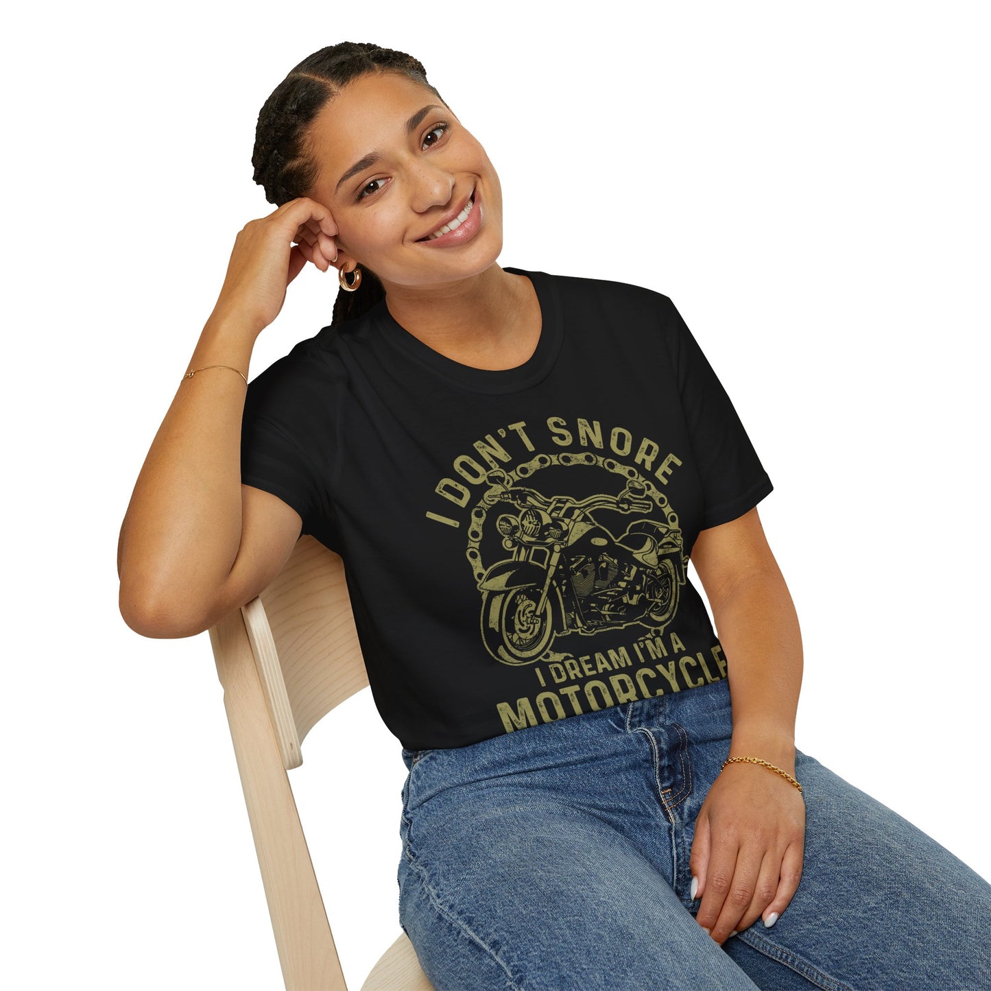 I Don't Snore I Dream Vintage Design Motorcycle T-shirt