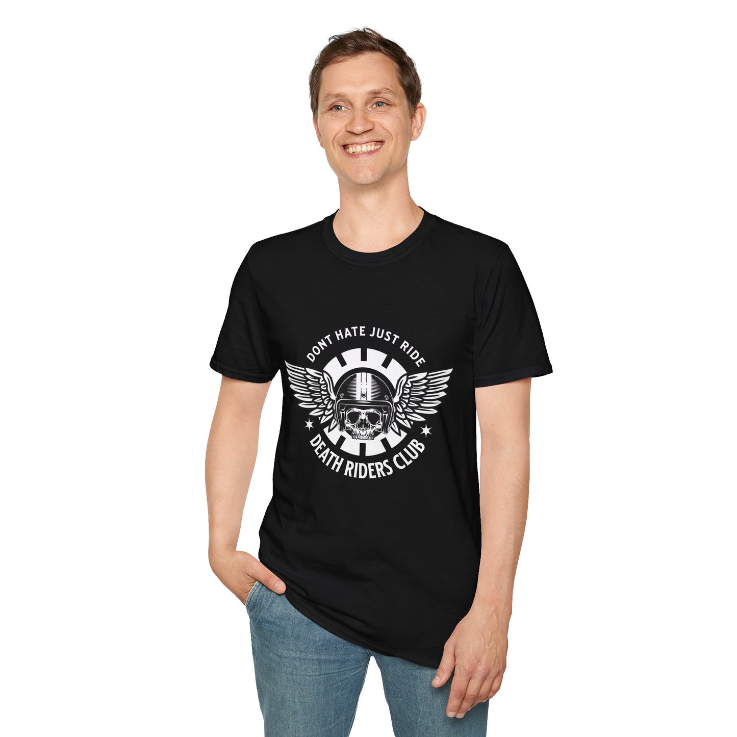Death Rider's Club Vintage Design Motorcycle T-Shirt