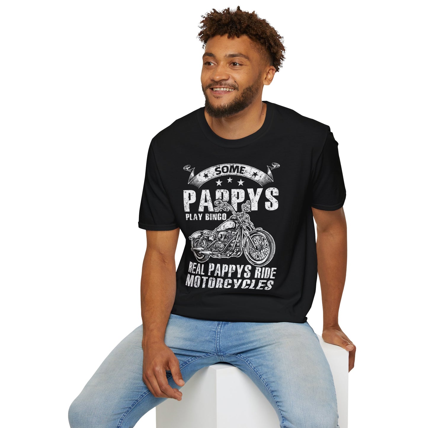Som Pappy's play Bingo Vintage Design Motorcycle T-Shirt