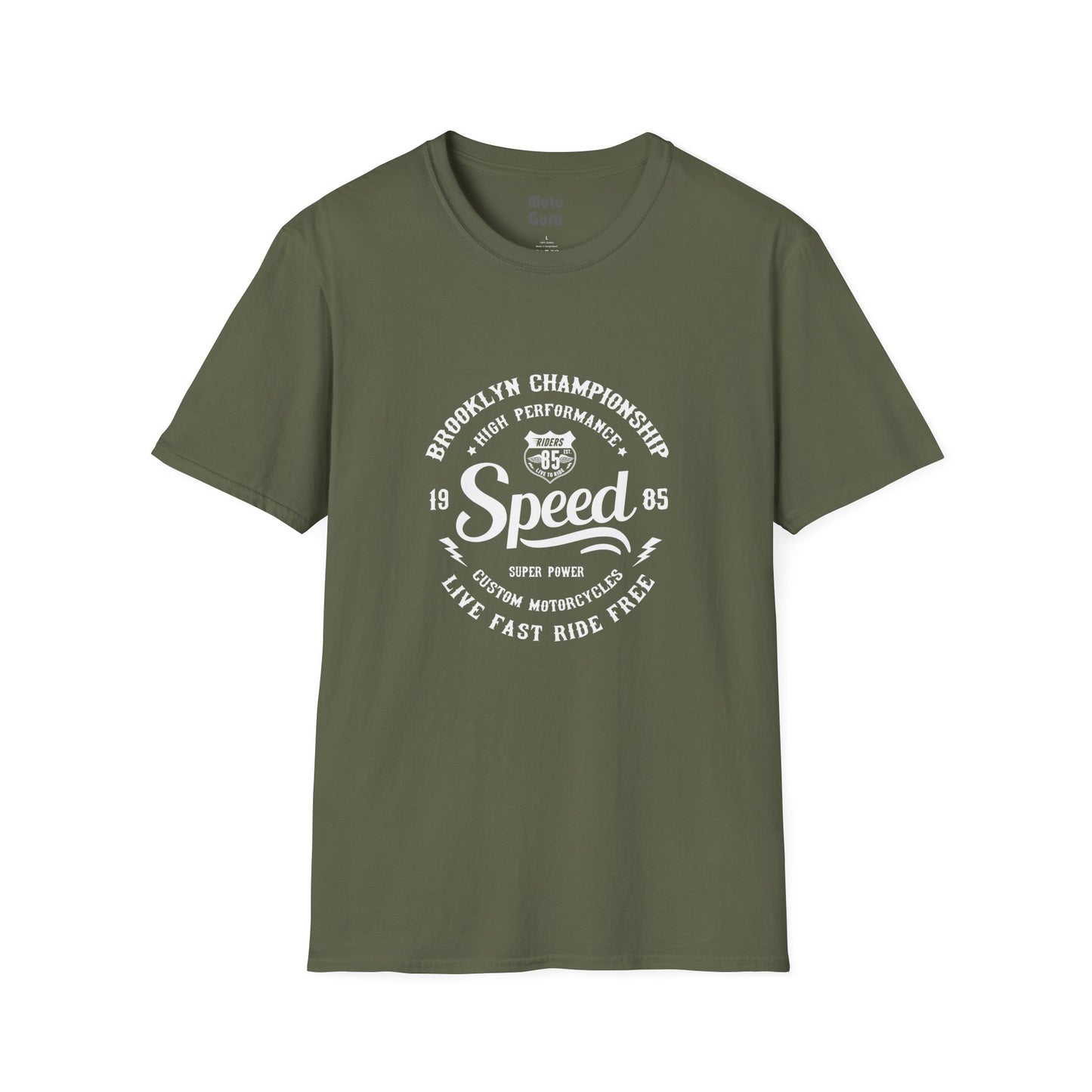Speed Sign Vintage Design Motorcycle T-Shirt