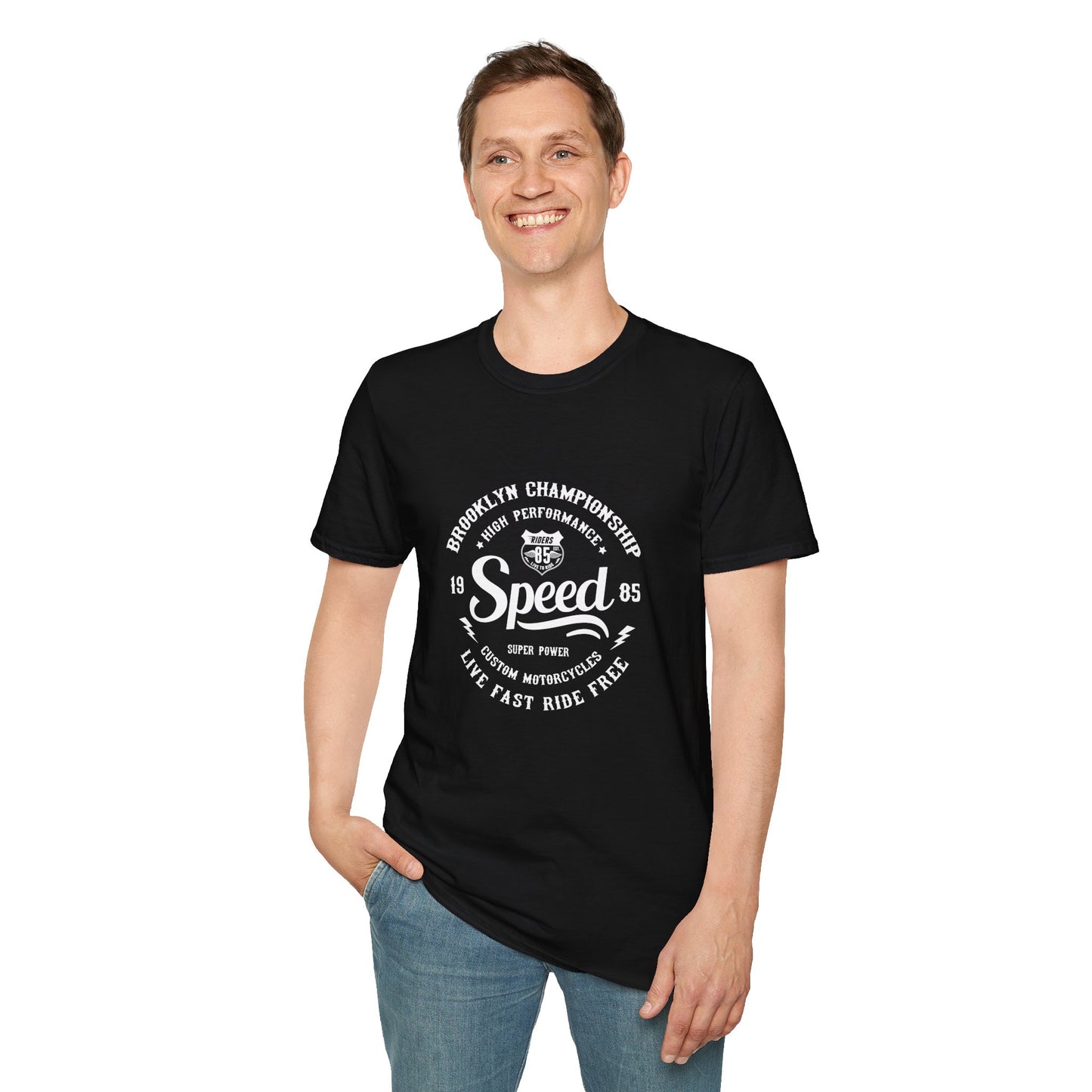 Speed Sign Vintage Design Motorcycle T-Shirt