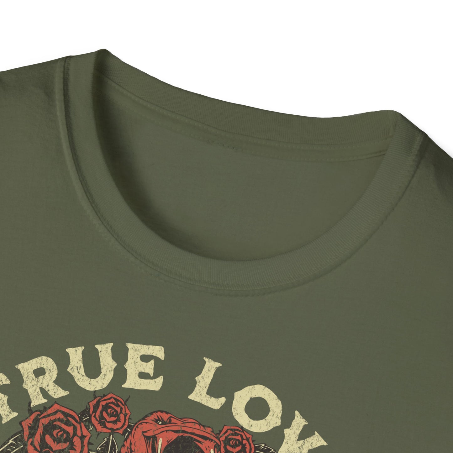True Love Never Dies Vintage Design Biker T shirt